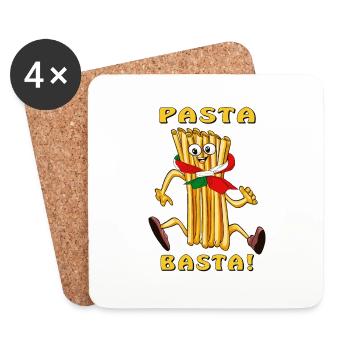 PASTA BASTA - Untersetzer (4er-Set) - Weiß - Vorne