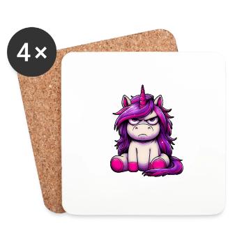 Sympa je peux aussi apporter mais rien n’apporte - Dessous de verre (lot de 4) - blanc - Devant