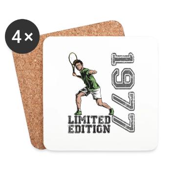 Limited Edition 1977 Limited Edition Tennis - Coasters (set of 4) - white - Front