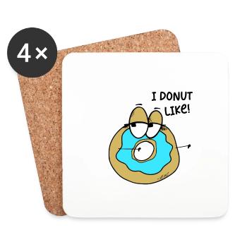 Idée cadeau drôle de dicton drôle d’image drôle d’humour - Dessous de verre (lot de 4) - blanc - Devant