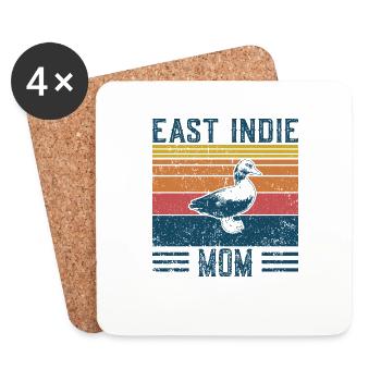 Duck Mama - Vintage East Indie - Coasters (set of 4) - white - Front