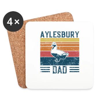 Entendad - Vintage Aylesbury - Coasters (set of 4) - white - Front