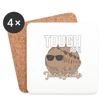 Tough As A Tardigrade Microbiology Biology - Coasters (set of 4) - white - Front