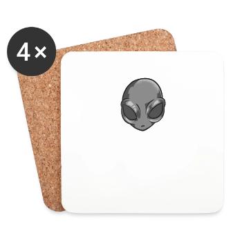 Je ne dis pas que c’était des extraterrestres, mais c’était un OVNI extraterrestre - Dessous de verre (lot de 4) - blanc - Devant