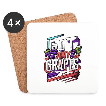 Got Any Grapes 11 - Coasters (set of 4) - white - Front