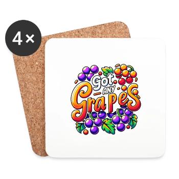 Got Any Grapes 4 - Untersetzer (4er-Set) - Weiß - Vorne
