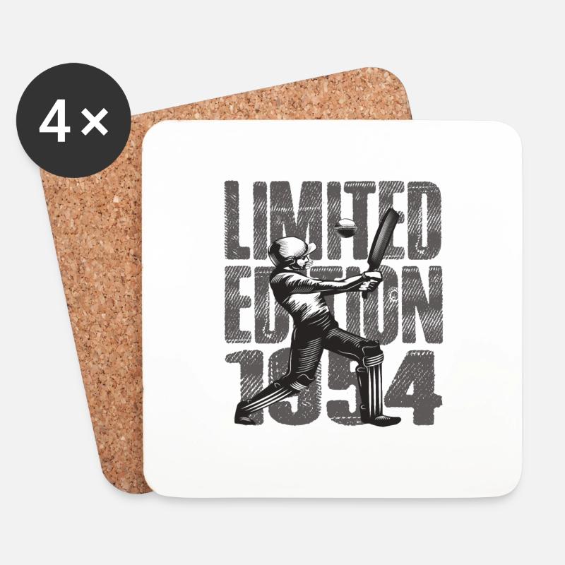 Limited Edition 1954 Limited Edition Cricket - Untersetzer (4er-Set) - Weiß