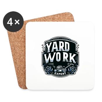 Expert en travaux de jardinage 13 - Dessous de verre (lot de 4) - blanc - Devant