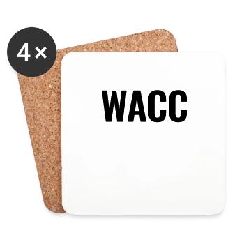 WACC Weighted Average - Coasters (set of 4) - white - Front