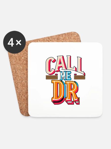 Call Me Dr 31 - Untersetzer (4er-Set) - Weiß