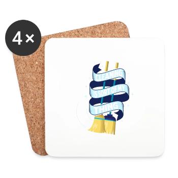 Le ménage, c’est un peu mon truc, le ménage - Dessous de verre (lot de 4) - blanc - Devant