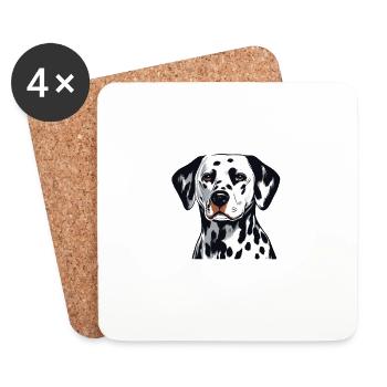 I Might Look Like I'm Listening To You Dalmatian - Coasters (set of 4) - white - Front