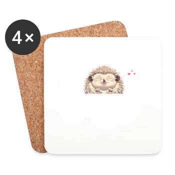 I'm cute? Thank you! I know. - Coasters (set of 4) - white - Front