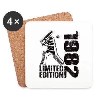 Édition limitée 1982 Édition limitée Cricket - Dessous de verre (lot de 4) - blanc - Devant