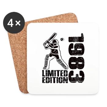 Limited Edition 1983 Limited Edition Cricket - Coasters (set of 4) - white - Front