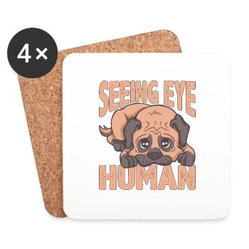 Seeing Eye Human 29 - Untersetzer (4er-Set) - Weiß - Vorne