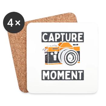 Capture More Than Moment - Photography - Coasters (set of 4) - white - Front