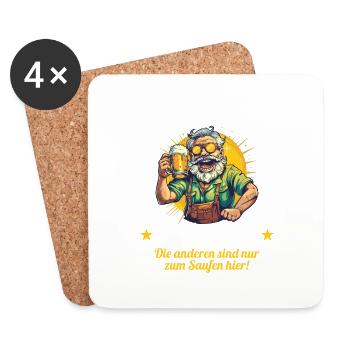 Le moche se marie enterrement de vie de garçon enterrement de vie de garçon - Dessous de verre (lot de 4) - blanc - Devant