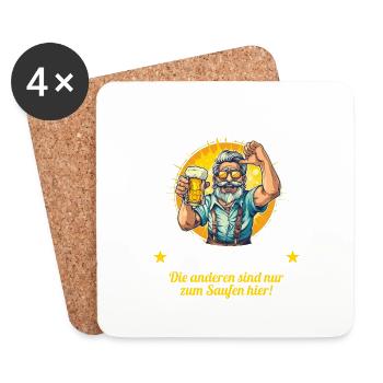 Le moche se marie enterrement de vie de garçon enterrement de vie de garçon - Dessous de verre (lot de 4) - blanc - Devant