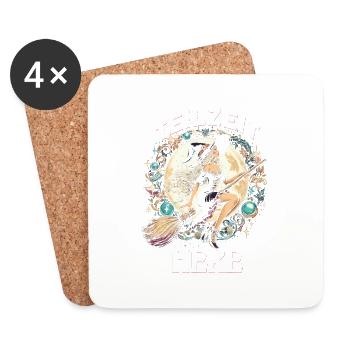 Part-time Witch - Coasters (set of 4) - white - Front