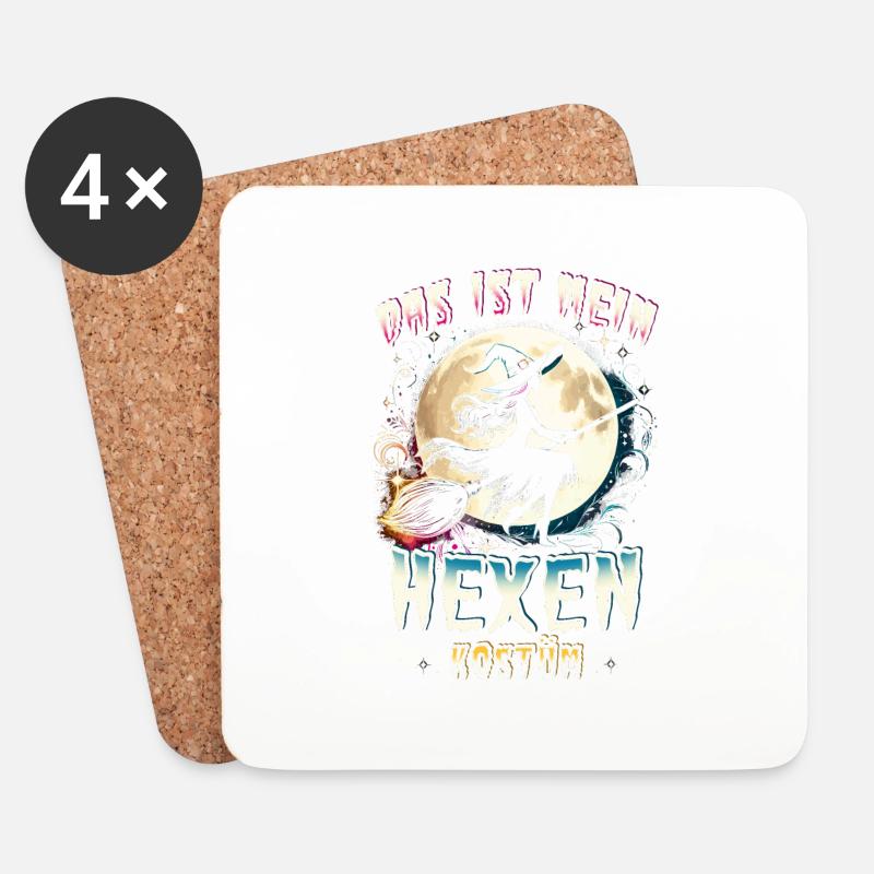 Das ist mein Hexen Kostüm - Untersetzer (4er-Set) - Weiß