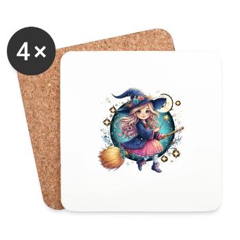 Sweet Witch Finally 6 - Coasters (set of 4) - white - Front