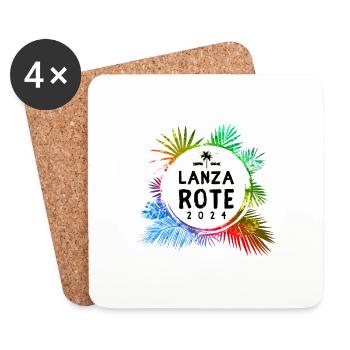 Lanzarote 2024 Coloré - Dessous de verre (lot de 4) - blanc - Devant