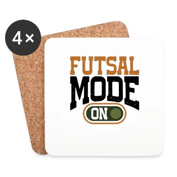 Futsal Mode On 13 - Untersetzer (4er-Set) - Weiß - Vorne