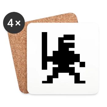 NinPix Fighter - Coasters (set of 4) - white - Front