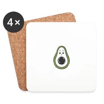 HOLY GUACAMOLE - Coasters (set of 4) - white - Front