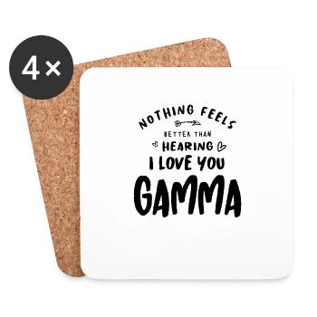 I Love You Gamma - Mother's Day - Coasters (set of 4) - white - Front