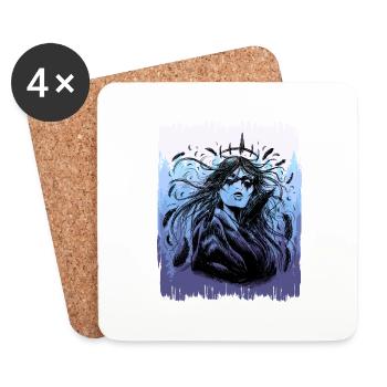 Shaman Nature Forest WarriorShaman - Coasters (set of 4) - white - Front