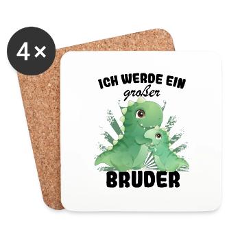 Announcing the next generation | I'm going to be a big brother in 2025 - Coasters (set of 4) - white - Front