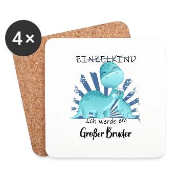 Announcing the next generation | I'm going to be a big brother in 2025 - Coasters (set of 4) - white - Front