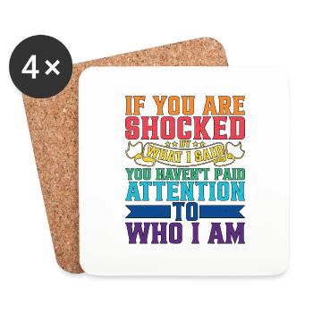 If You Are Shocked By What I Said 5 - Coasters (set of 4) - white - Front