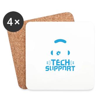 Before You Bother Me Tech Support Computer - Untersetzer (4er-Set) - Weiß - Vorne