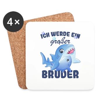 Announcing the next generation | I'm going to be a big brother in 2025 - Coasters (set of 4) - white - Front