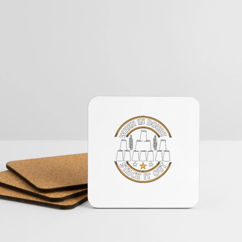 When In Doubt Stack It Out Speed Cup Stacker Untersetzer (4er-Set)