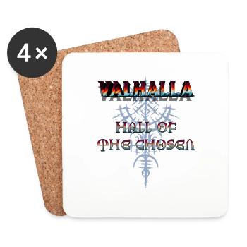 Valhalla - Hall of the chosen - Untersetzer (4er-Set) - Weiß - Vorne