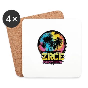 Zrce Party Crew Team - Coasters (set of 4) - white - Front