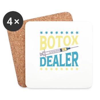 Botox Dealer 11 - Coasters (set of 4) - white - Front