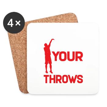 Make Your Free Throws 7 - Untersetzer (4er-Set) - Weiß - Vorne