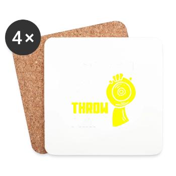 Discus thrower Athletics Discus throw - Coasters (set of 4) - white - Front