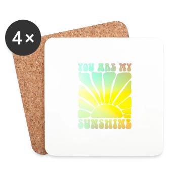 you are my sunshine summer - Untersetzer (4er-Set) - Weiß - Vorne
