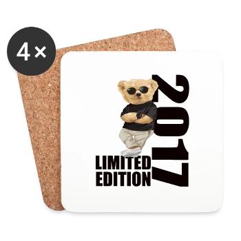 Édition limitée 2017 Ours Ours Anniversaire 2017 - Dessous de verre (lot de 4) - blanc - Devant