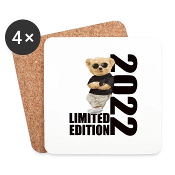 Édition limitée 2022 Ours Ours Anniversaire 2022 - Dessous de verre (lot de 4) - blanc - Devant