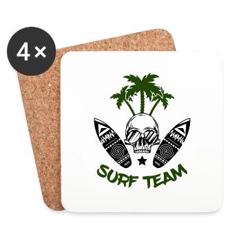 Surf Team - Coasters (set of 4) - white - Front