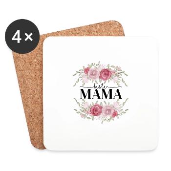 Beste Mama - Untersetzer (4er-Set) - Weiß - Vorne