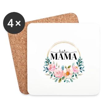 Beste Mama - Untersetzer (4er-Set) - Weiß - Vorne