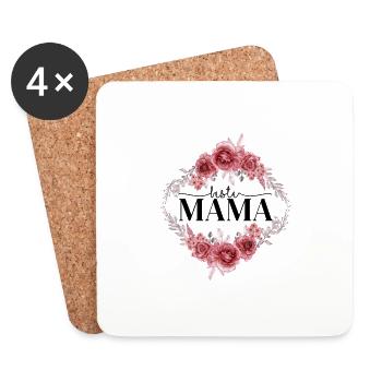 Beste Mama - Untersetzer (4er-Set) - Weiß - Vorne